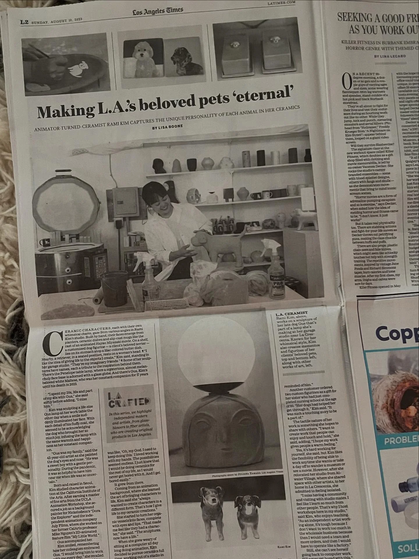 There’s something about words on paper- the way they feel permanent and tangible.
I was so surprised and delighted to find my LA Times article @latimes in this weekend’s edition. Deep thanks to Lisa again @lisaboone99 for giving my work s