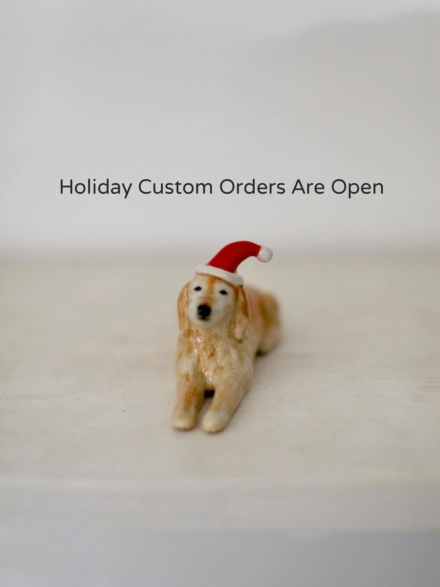 ✨Holiday Custom Orders Are Open✨
It might feel early, but each piece takes time to sculpt, paint, fire, and finish by hand. From now through October 1st, I am accepting custom order commissions for guaranteed holiday delivery. Because each piece is m