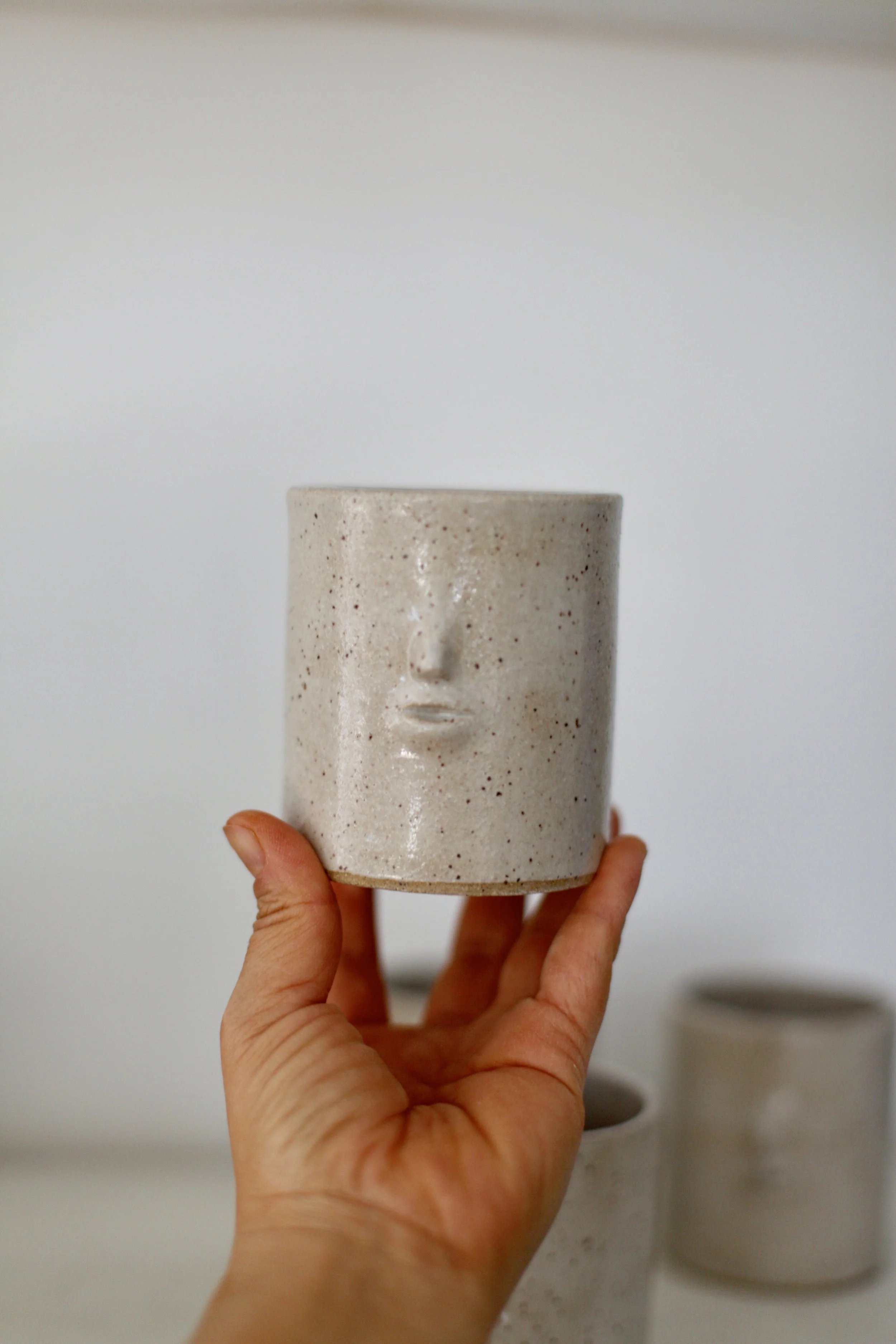 Small Handleless Coffee Mug Set- Ready to ship