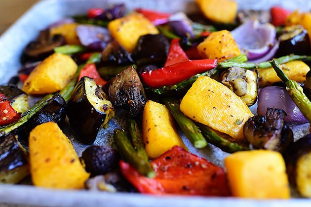 2. Roast a variety of your favorite veggies to incorporate into meals throughout the week.
