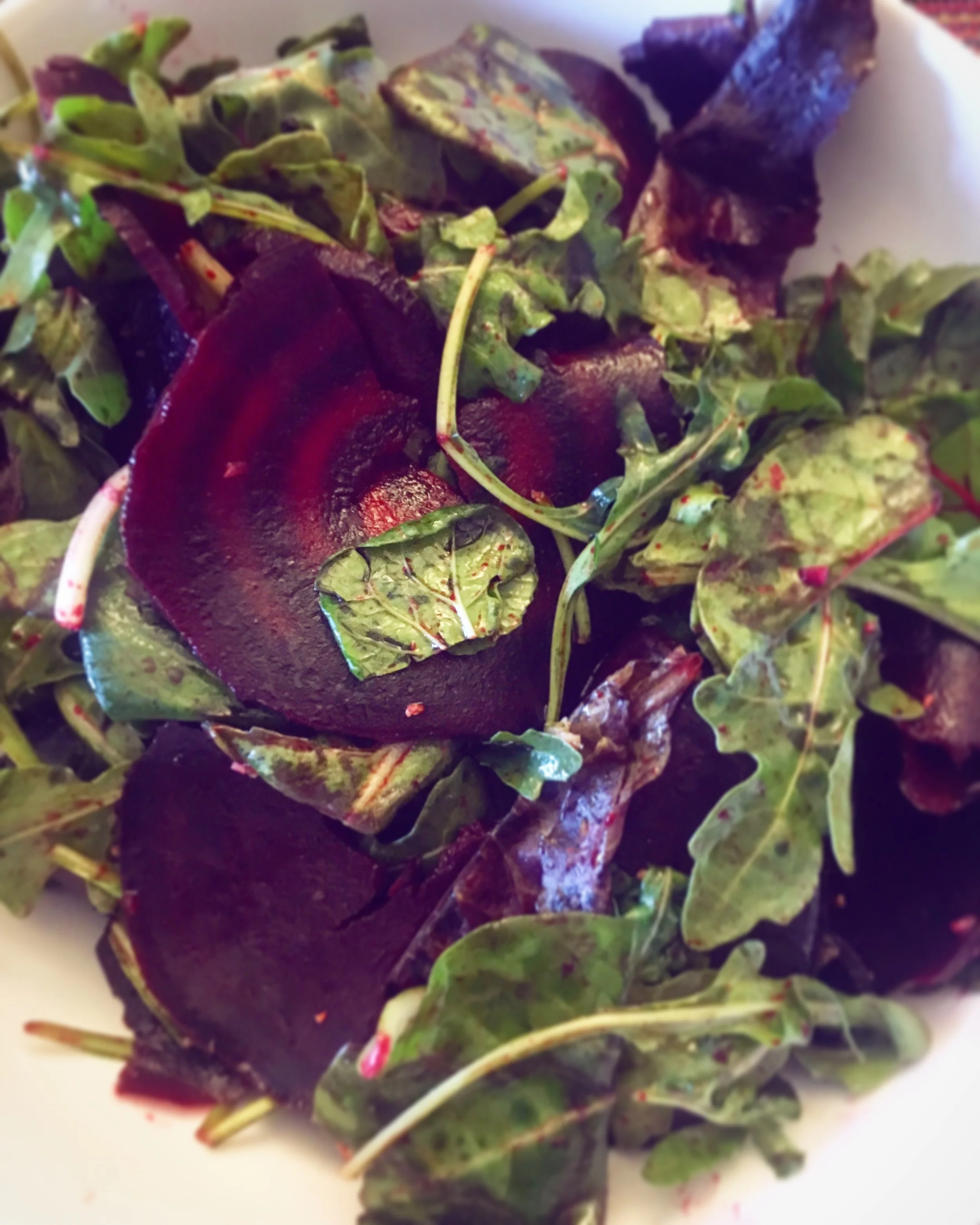 Raw beet carpaccio 