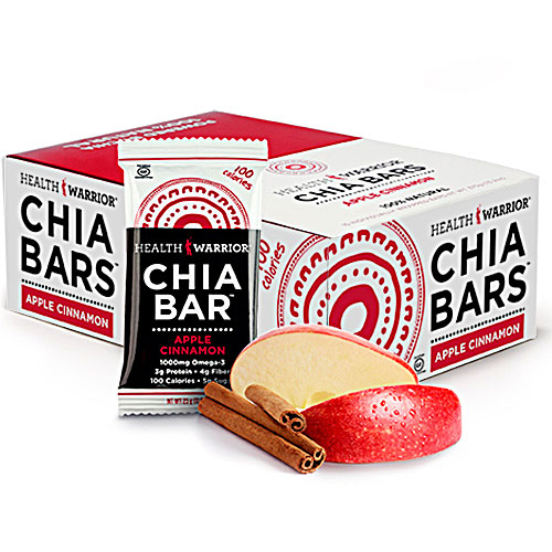 1. Health Warrior Chia Bar Calories: 100 Fiber: 4g Protein: 3g Sugar: 5g