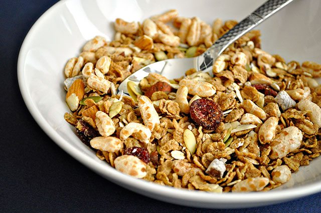 1. High Fiber Cereal and Milk