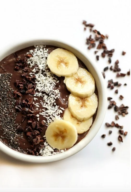 2. Banana Cacao Avocado Acai Bowl . Recipe here .