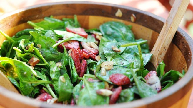 2. Order salad before anything else.