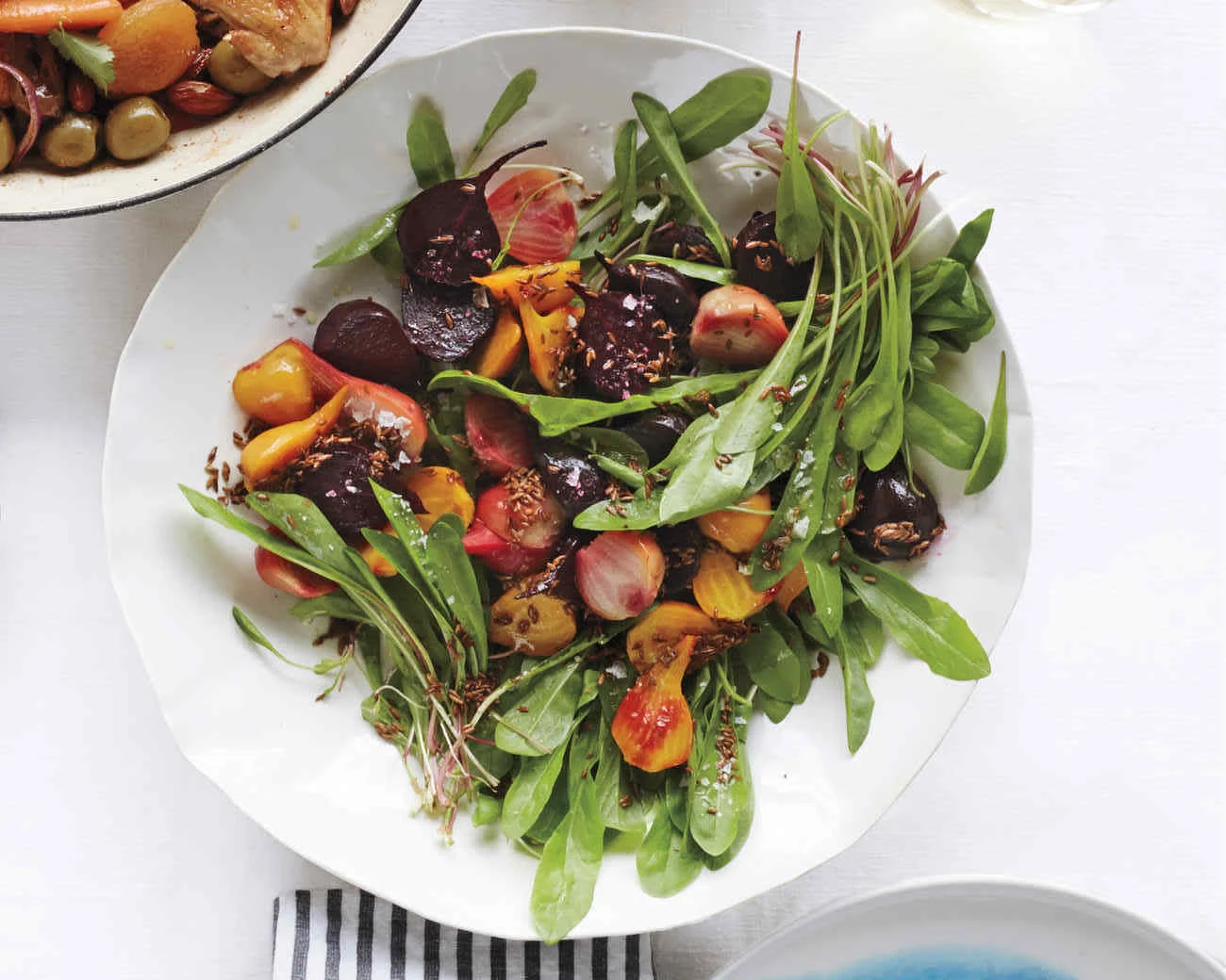 4. Roasted Beet and Dandelion Greens Salad. See recipe here .
