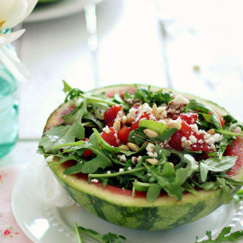 5. Grilled Watermelon with Balsamic Dressing . See recipe here . 