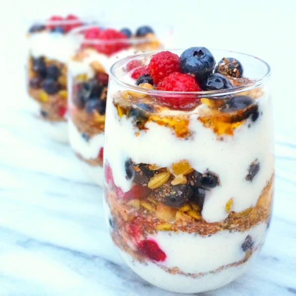 5. Fruit and Yogurt Parfait . See recipe here .