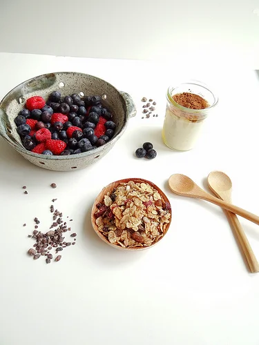 4. Cocoa Nibs Breakfast Parfait . See recipe here .
