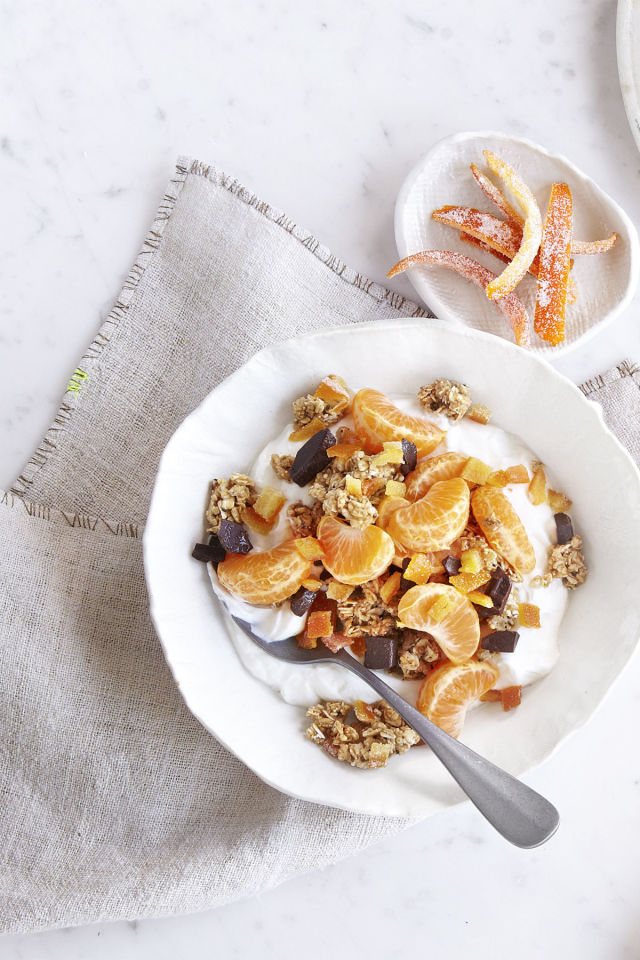 4. Candied Orange Peel Granola. See recipe here .