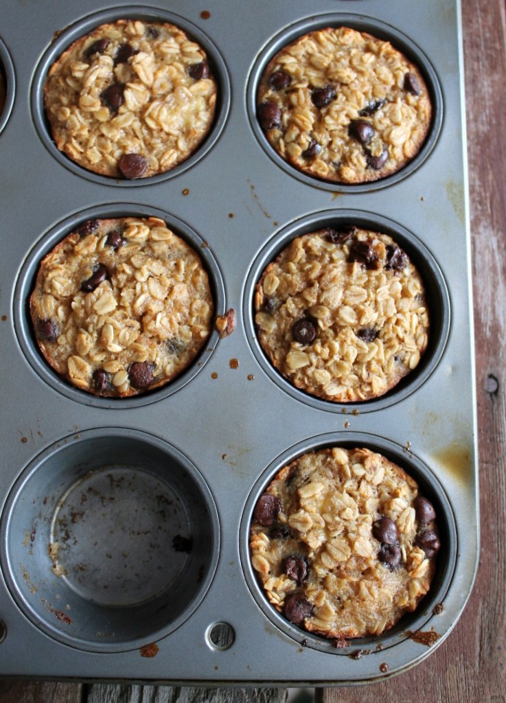 5. Banana and Chocolate Chip Baked Oatmeal Cups . See recipe here .
