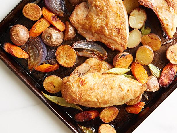 1. Lemon and Herb Roast Chicken and Vegetables . See recipe here.