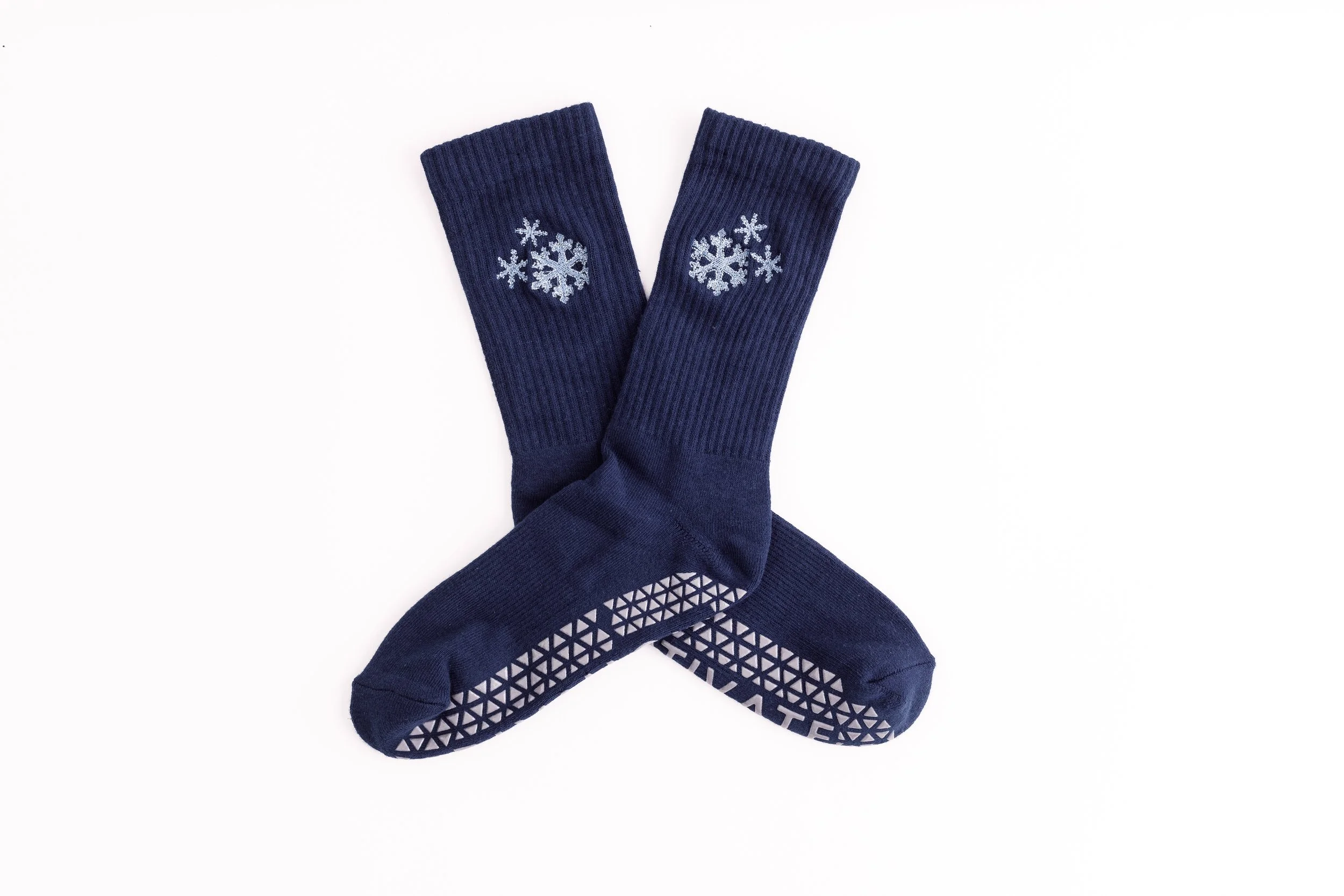 Snowflake Crew Grip Sock