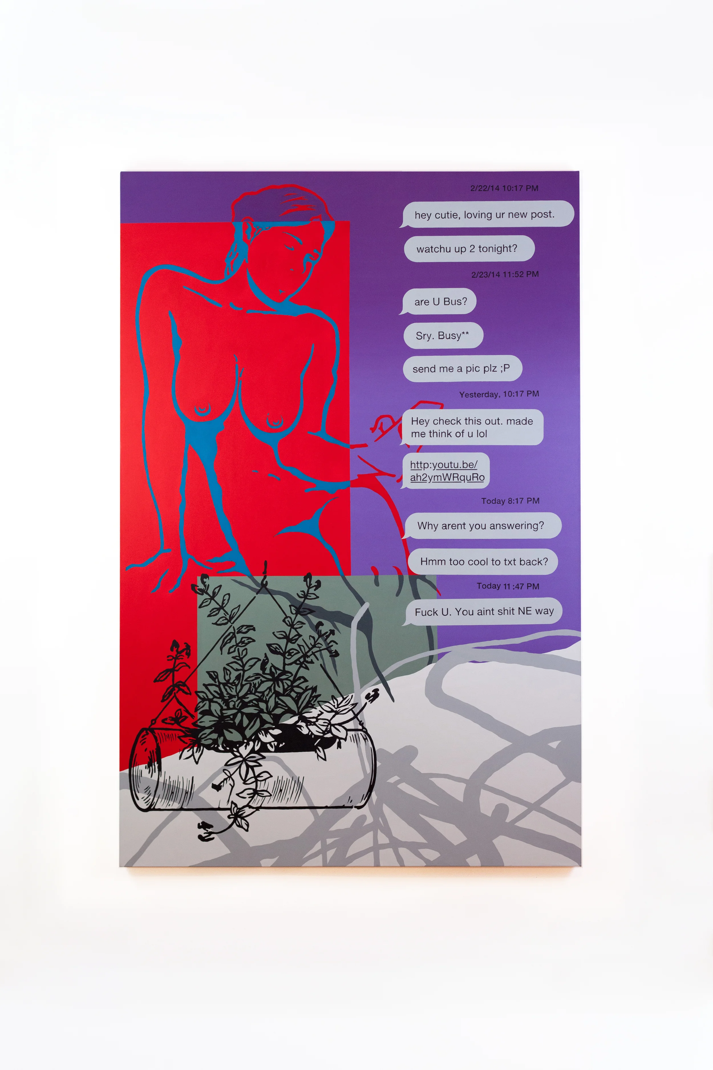No Service , 2015 Acrylic on Canvas 48" x 72" $3,500.00 (SOLD)