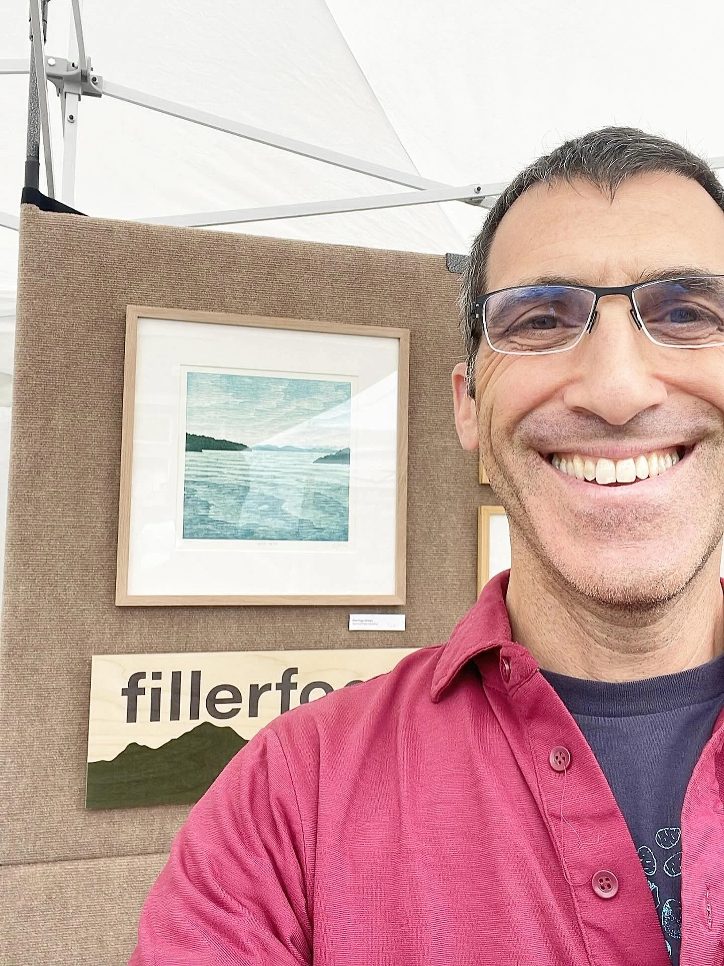 A very big thank you for the great conversation, kind words, and many purchases this past weekend at the @anacortesartsfestival. Back in the studio getting ready for two more shows later this month. #anacortesartsfestival #bellinghamartist #woodblock