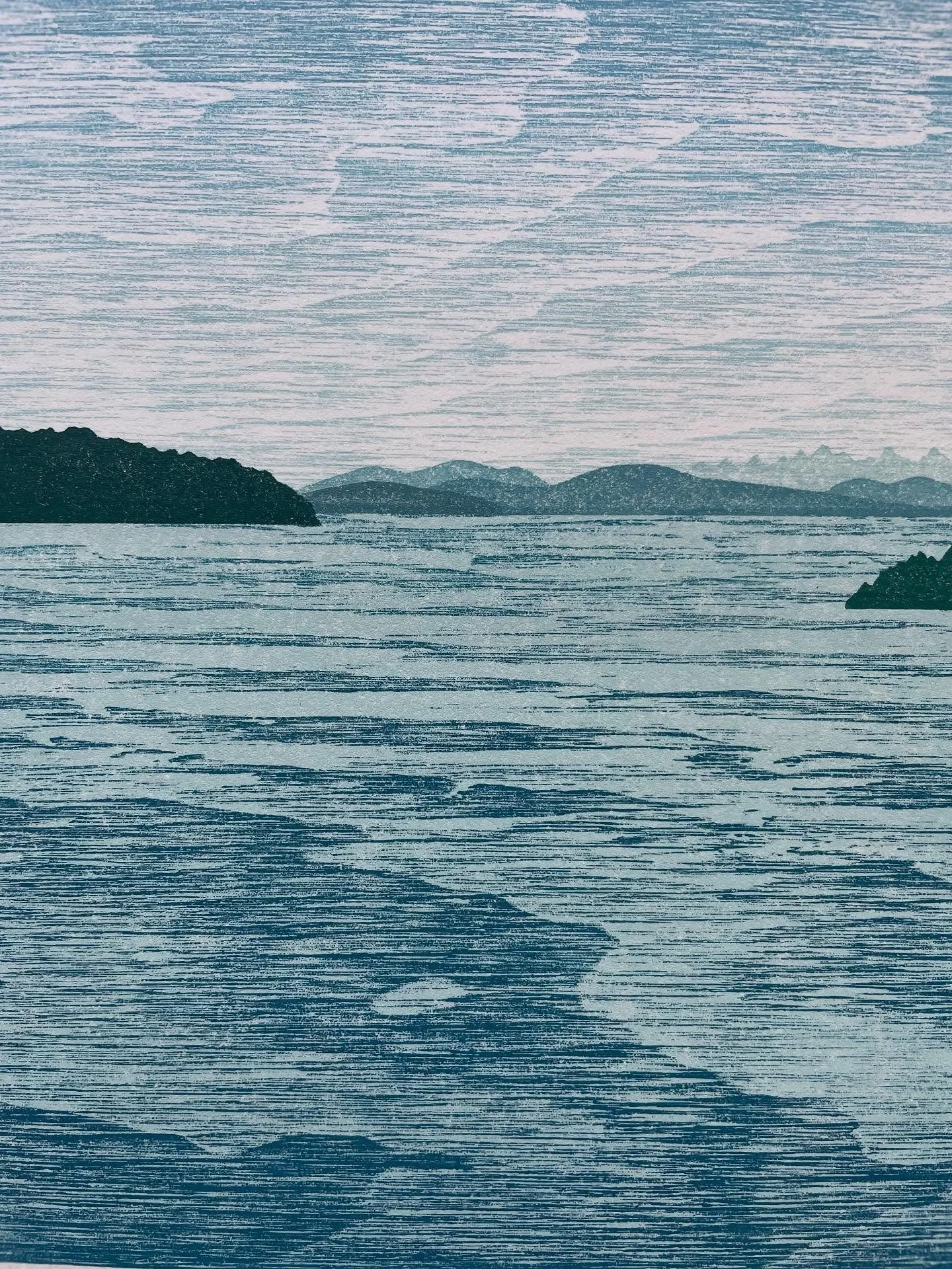 The sea is good for my soul. #salishsea #bellingham #woodcut #woodblock #woodcutprintmaking #blockprinting #printmaker #woodgrainmagic