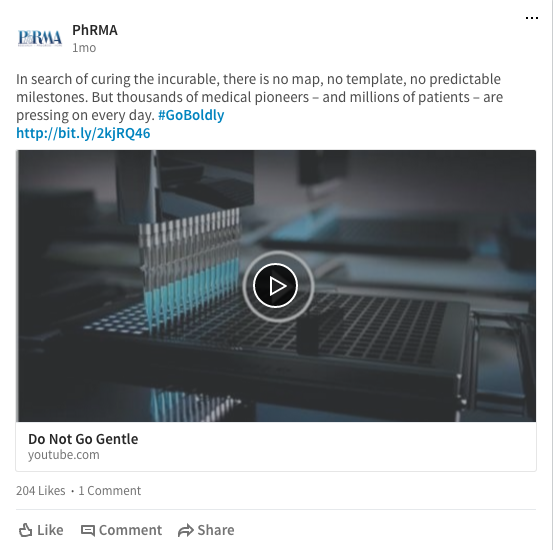 PhRMA LinkedIn Post 1