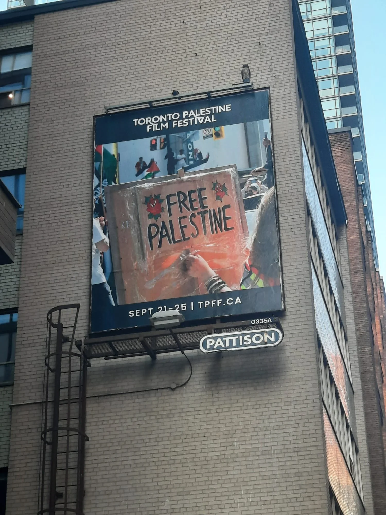 Free Palestine Billboard 