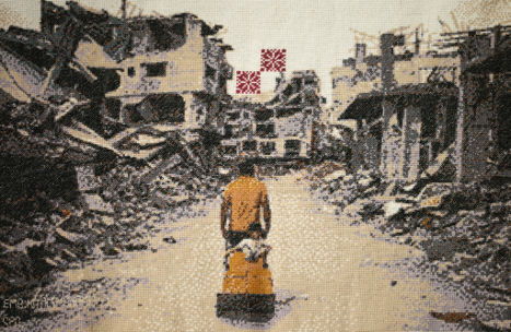 TPFF Art Exhibition: Gaza Genocide Tapestry