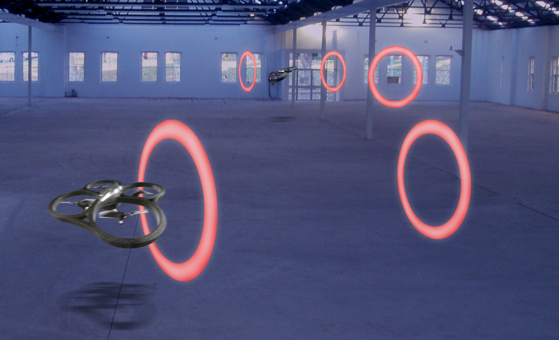 Drone Air Race Course, Teambuilding Idea