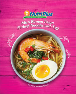 Miso Ramen Asian Shrimp Noodles With Egg