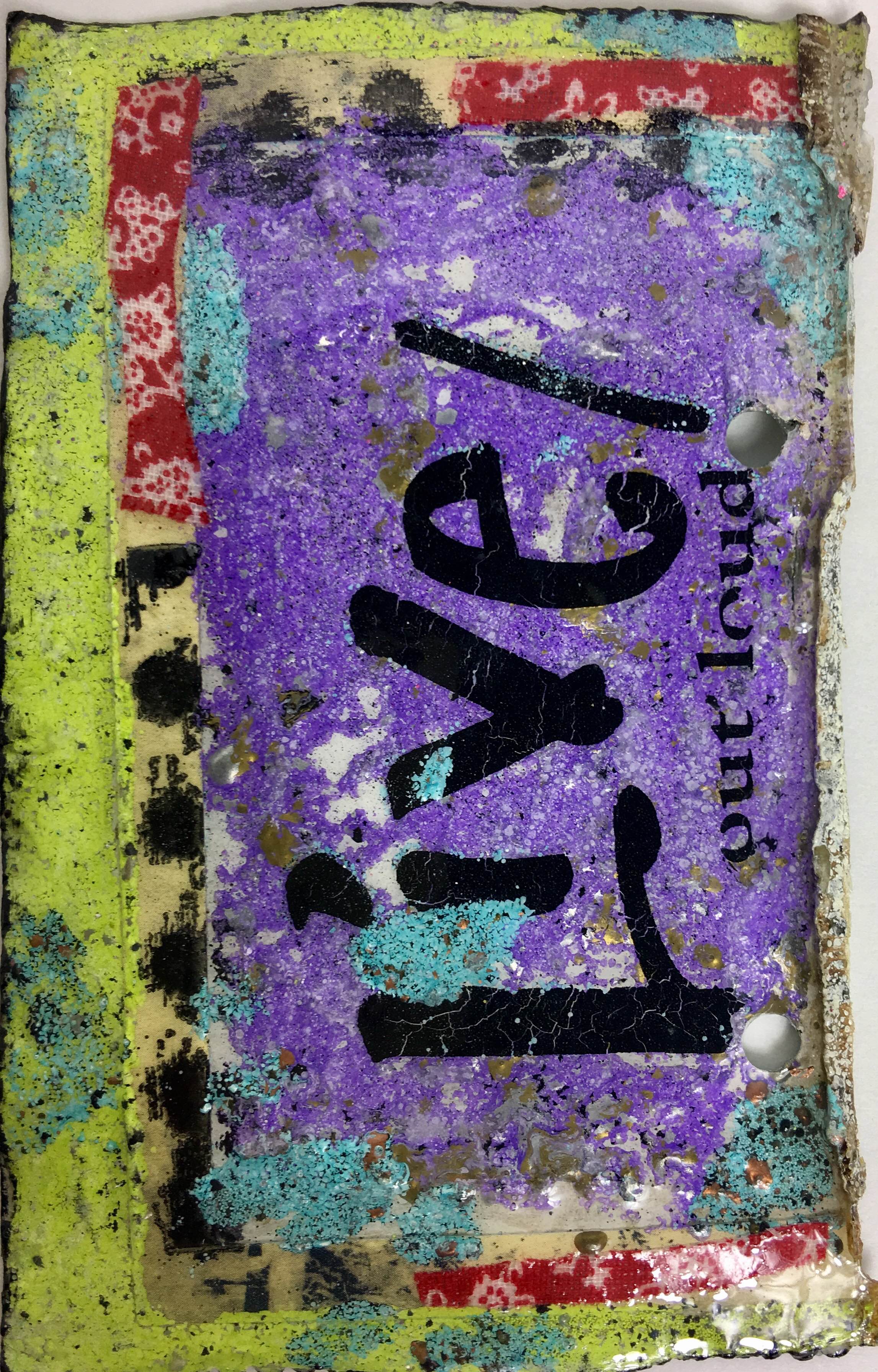 Rub-ons, washi tape, ink, Iced Enamels® and Ice Resin®