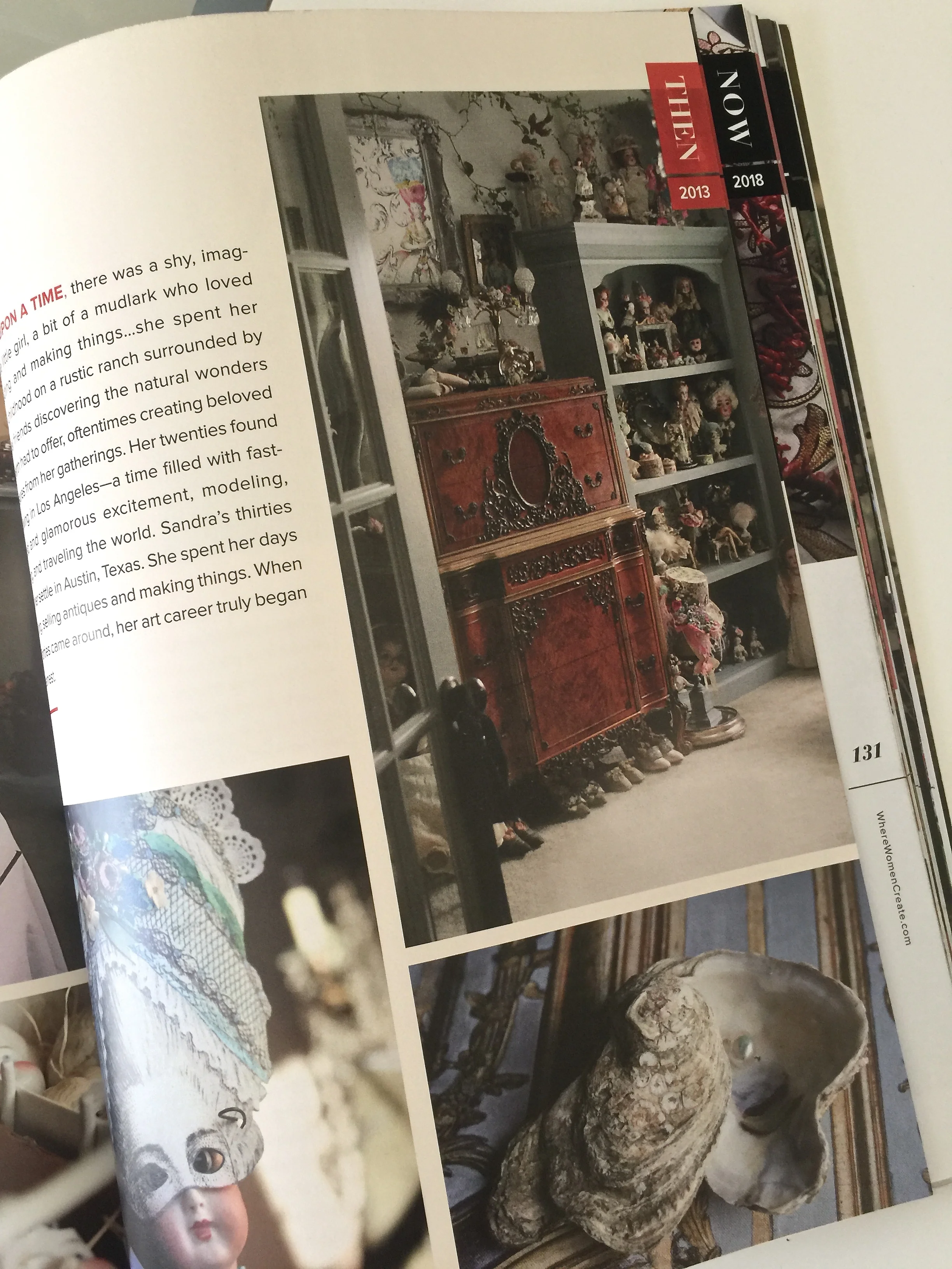 Then in 2011 I finally got a little room of my own to use as a studio and I filled it to the brim with things I love.