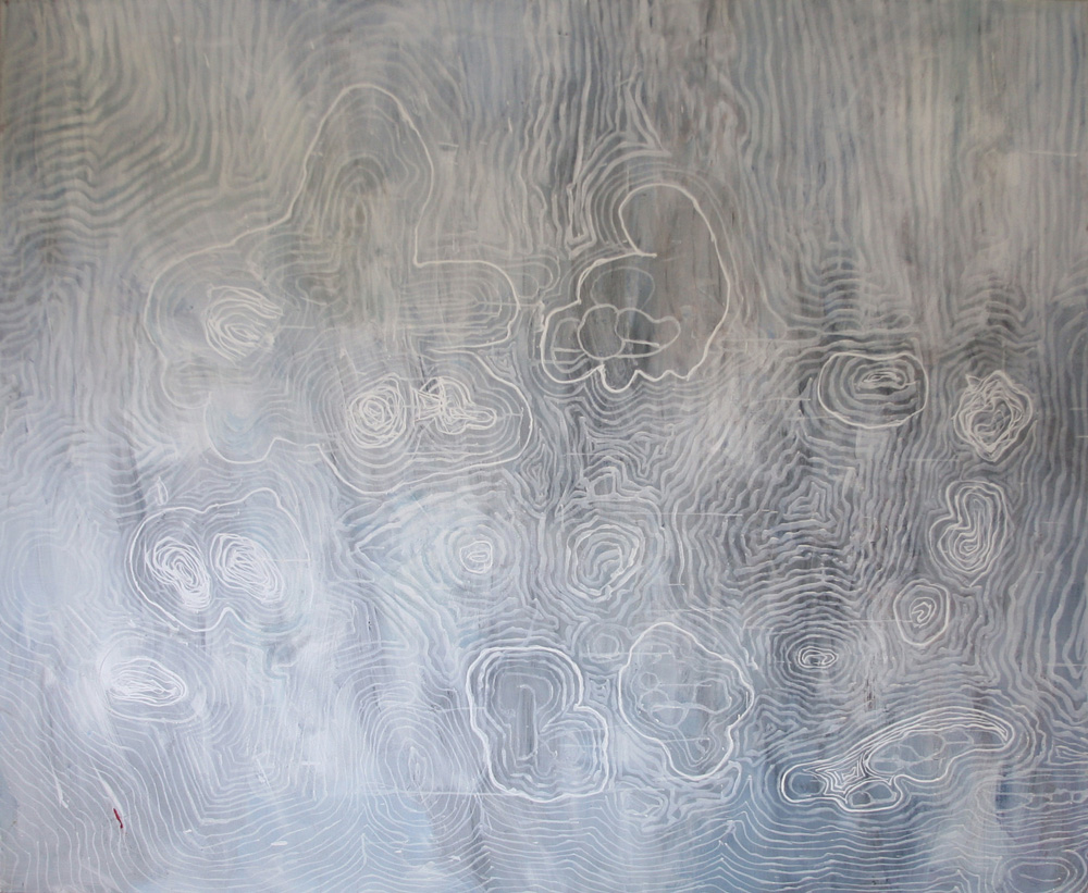 Time Map Ghost Tina Douglas | Egg tempera on linen | 1800 x 1500 mm | Place Gallery, Melbourne | 2011