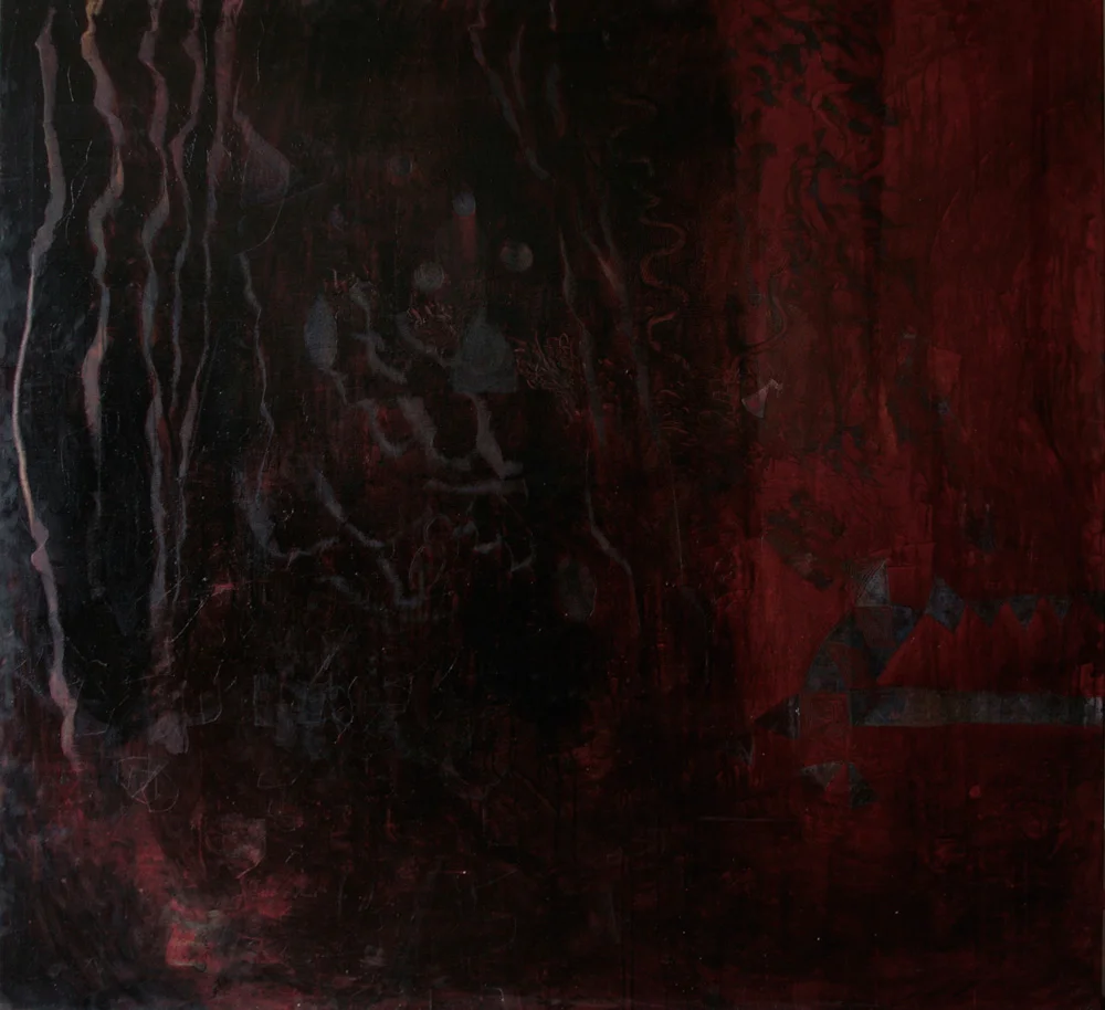Time Micro Acknowledge | 182cm x170cm | Egg tempera on linen | Place Galllery, Melbourne | 2011