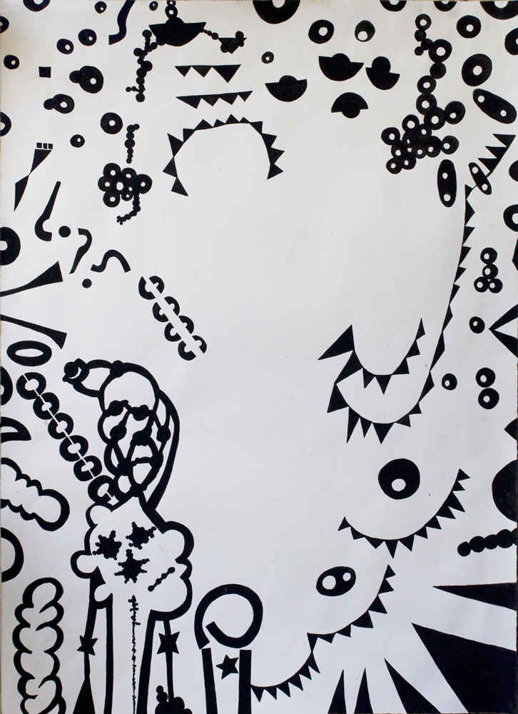 Sub-Map | Gouache on Arches paper | 76.5cm x 57cm | Place Gallery, Melbourne | 2010