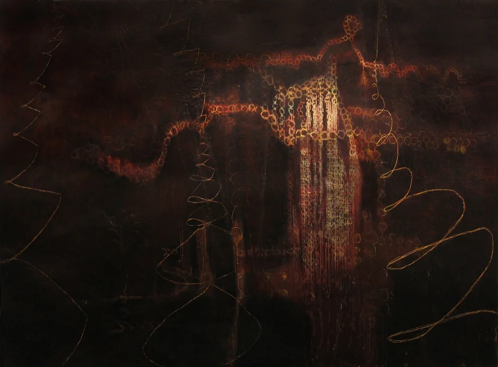 Painting 4 | Tina Douglas | 2006-07 | Egg tempera on canvas | 198 x 183 cm | Place Gallery | Melbourne | 2009