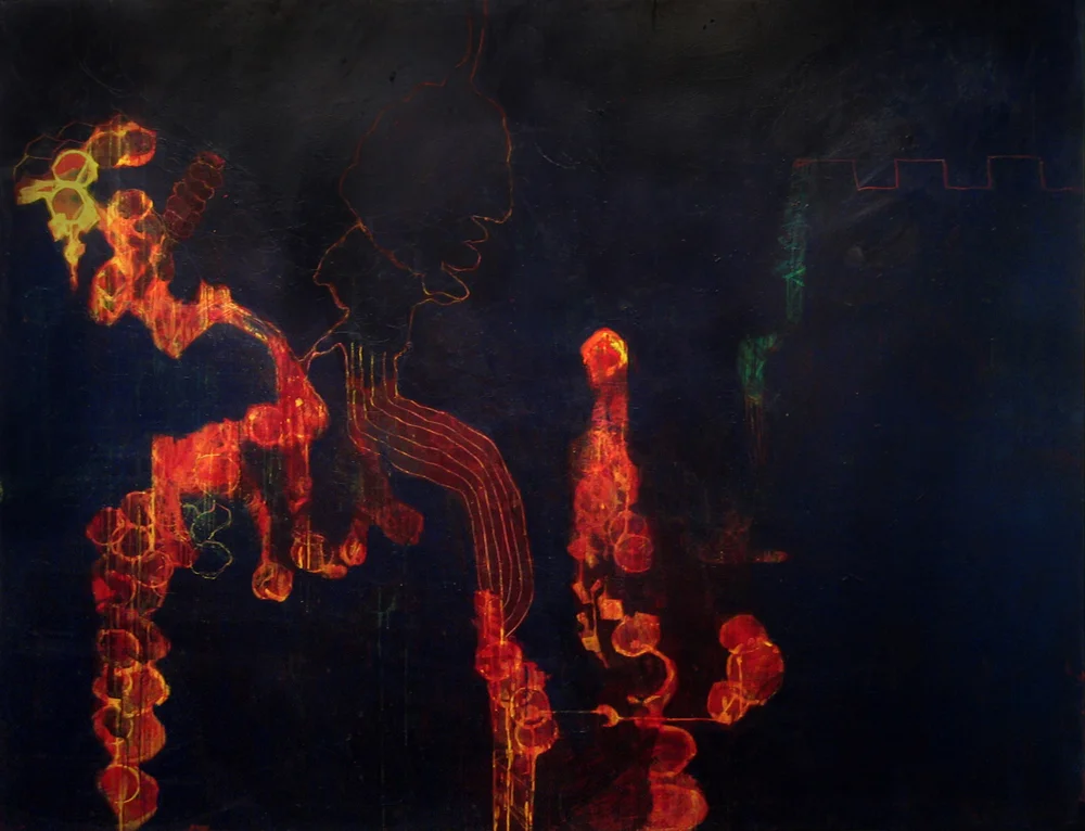 Painting 6 | Tina Douglas | 2007 | Egg tempera on canvas | 219 x 170 cm | Place Gallery, Melbourne | 2009