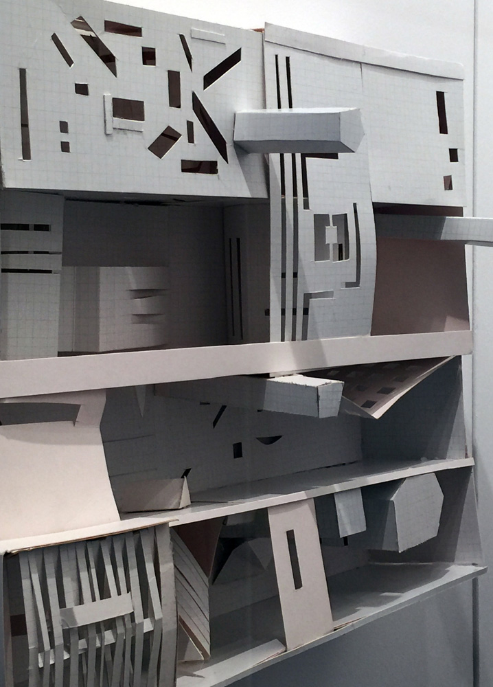 Tina Douglas experiment II 2016 (detail) Printed and painted cardboard. Seven modules. Dimensions variable.