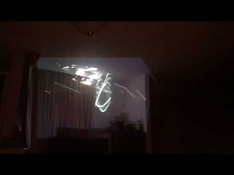experimenting with sound reactive visuals, conductive painting 7/7/2018