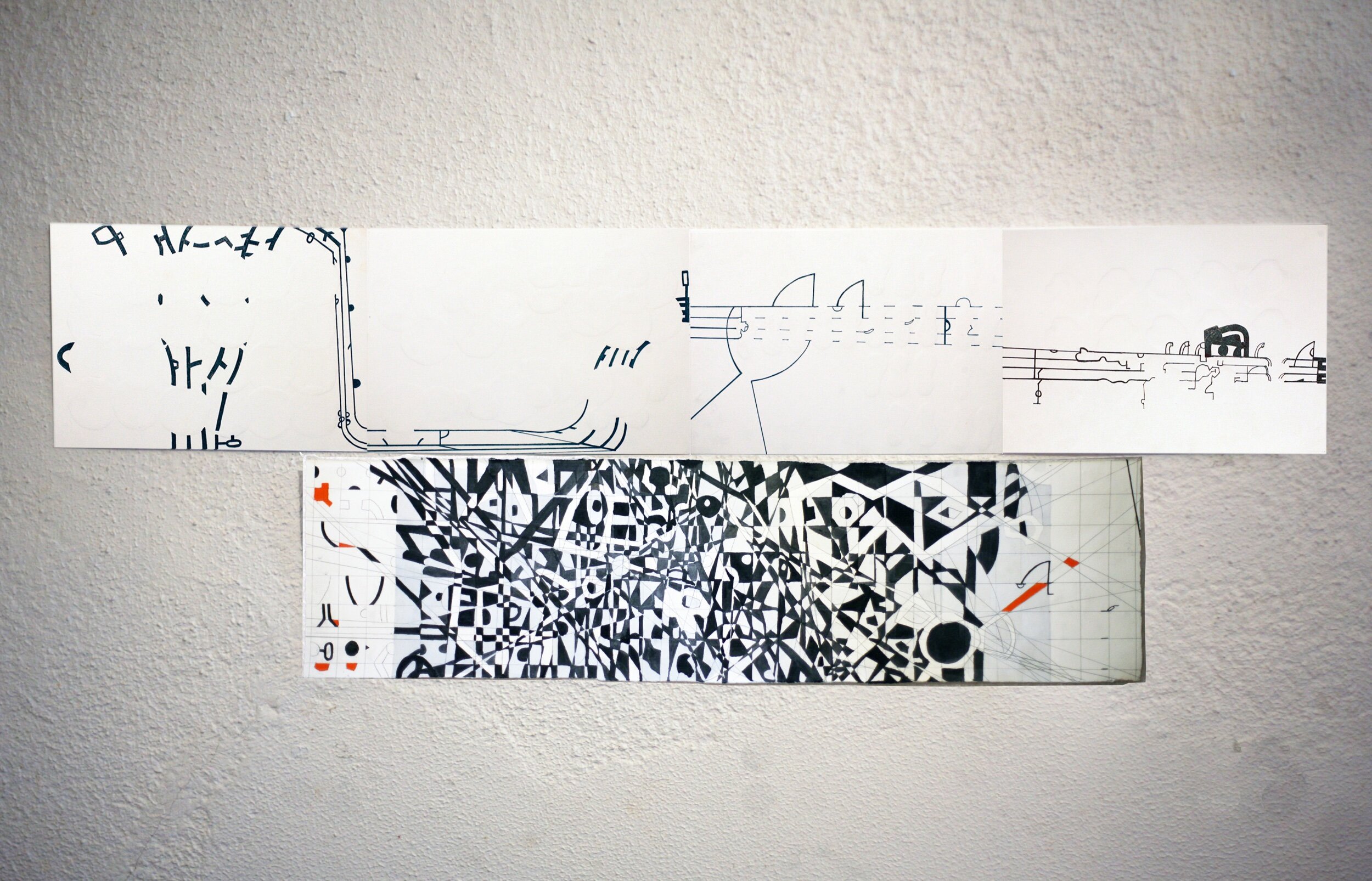 TINA_DOUGLAS_Gone_lost_assembly_1_score_for_David_Palliser_2021_gouache_and ink_on_paper_and_fingernail_burnishing_19x77cm.jpeg