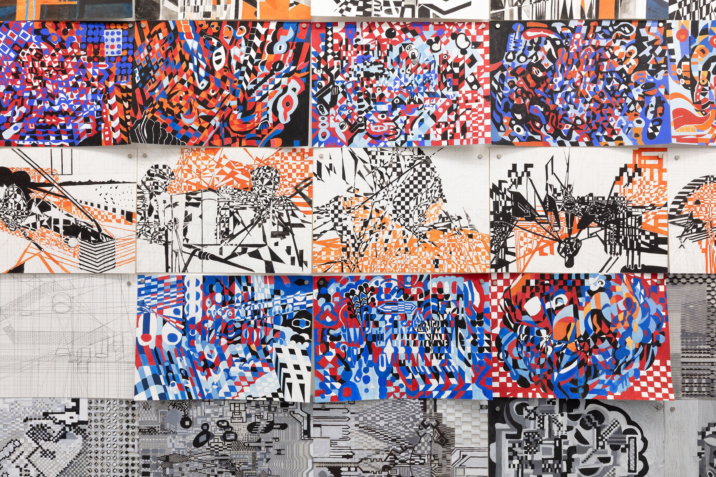 'Cell' (detail), installation view.