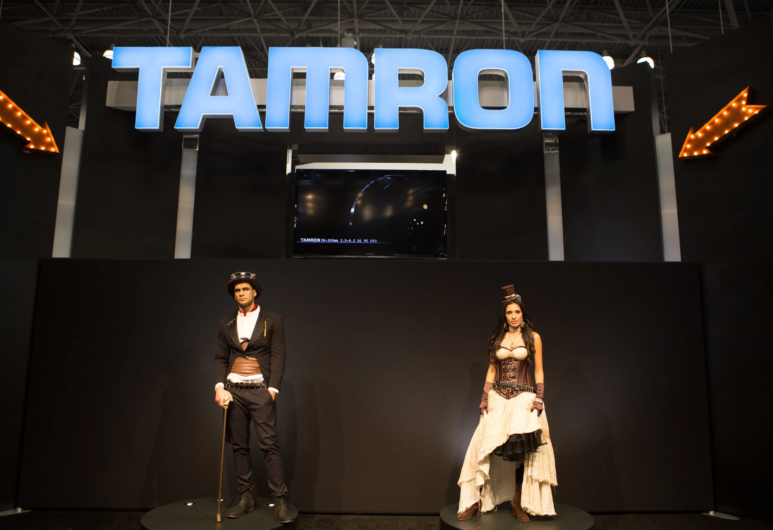 Tamron station on expo floor