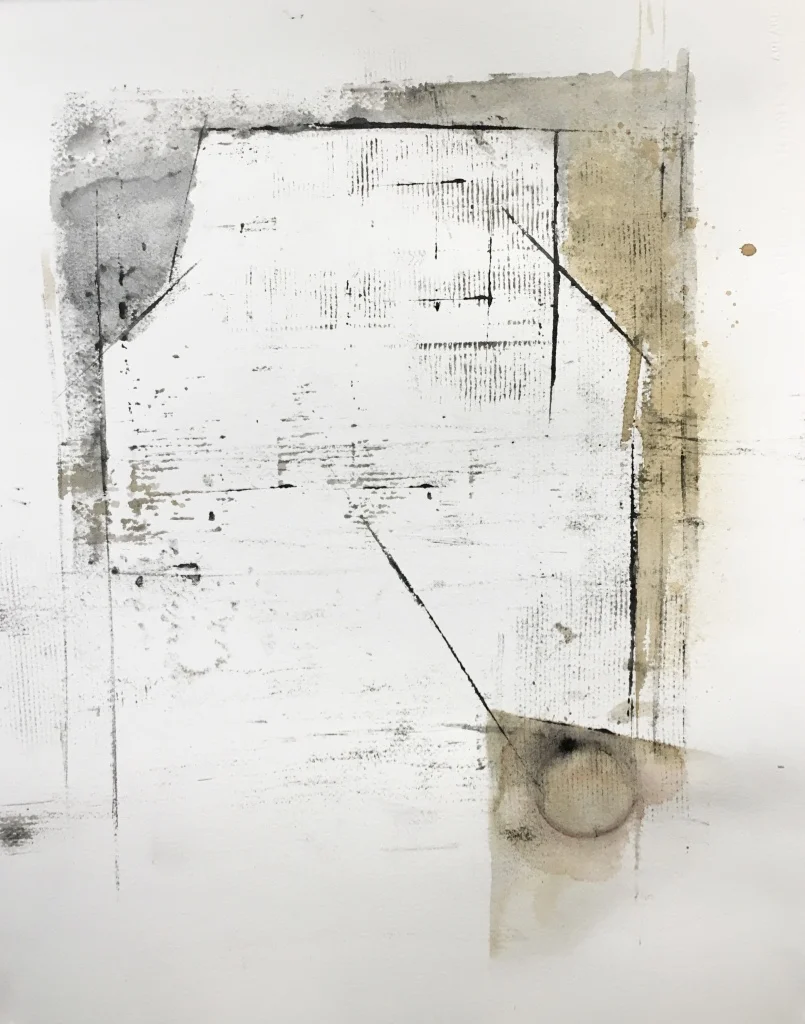 Untitled, no. 71. Monoprint, 20" x 16". 2017.