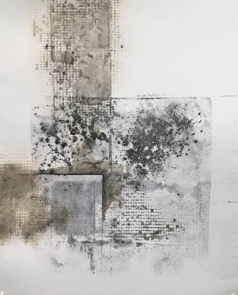 Untitled, no. 56. Monoprint, 20" x 16". 2017.