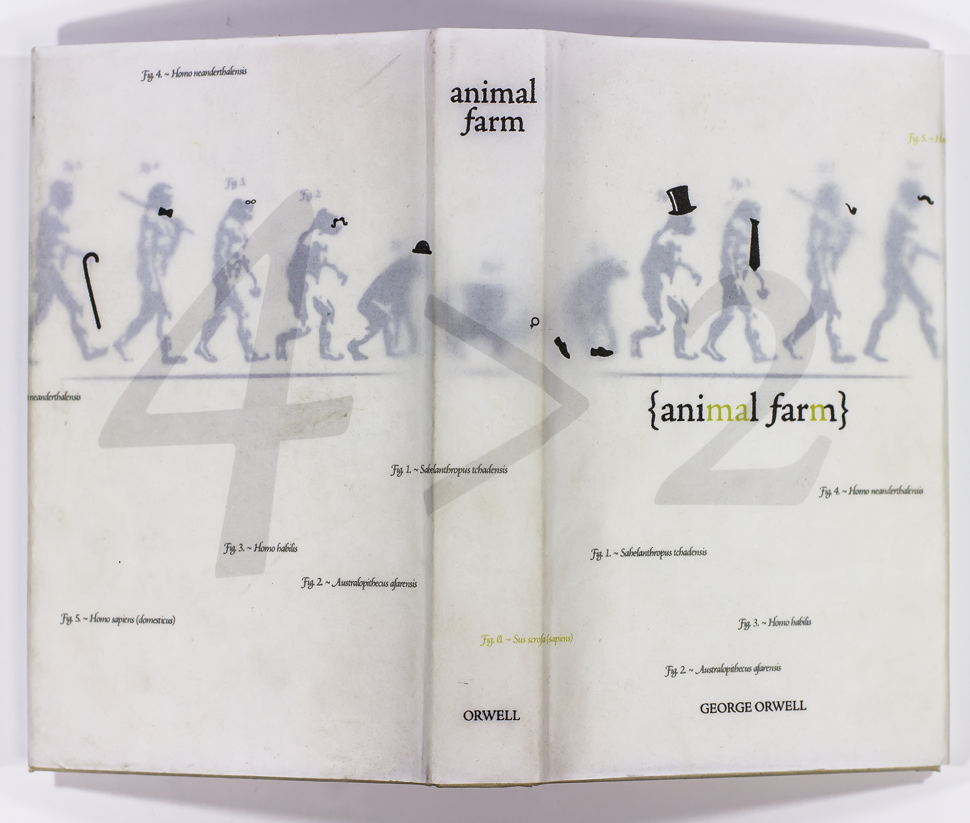 "Animal Farm" Book Cover & Dust Jacket (spread)