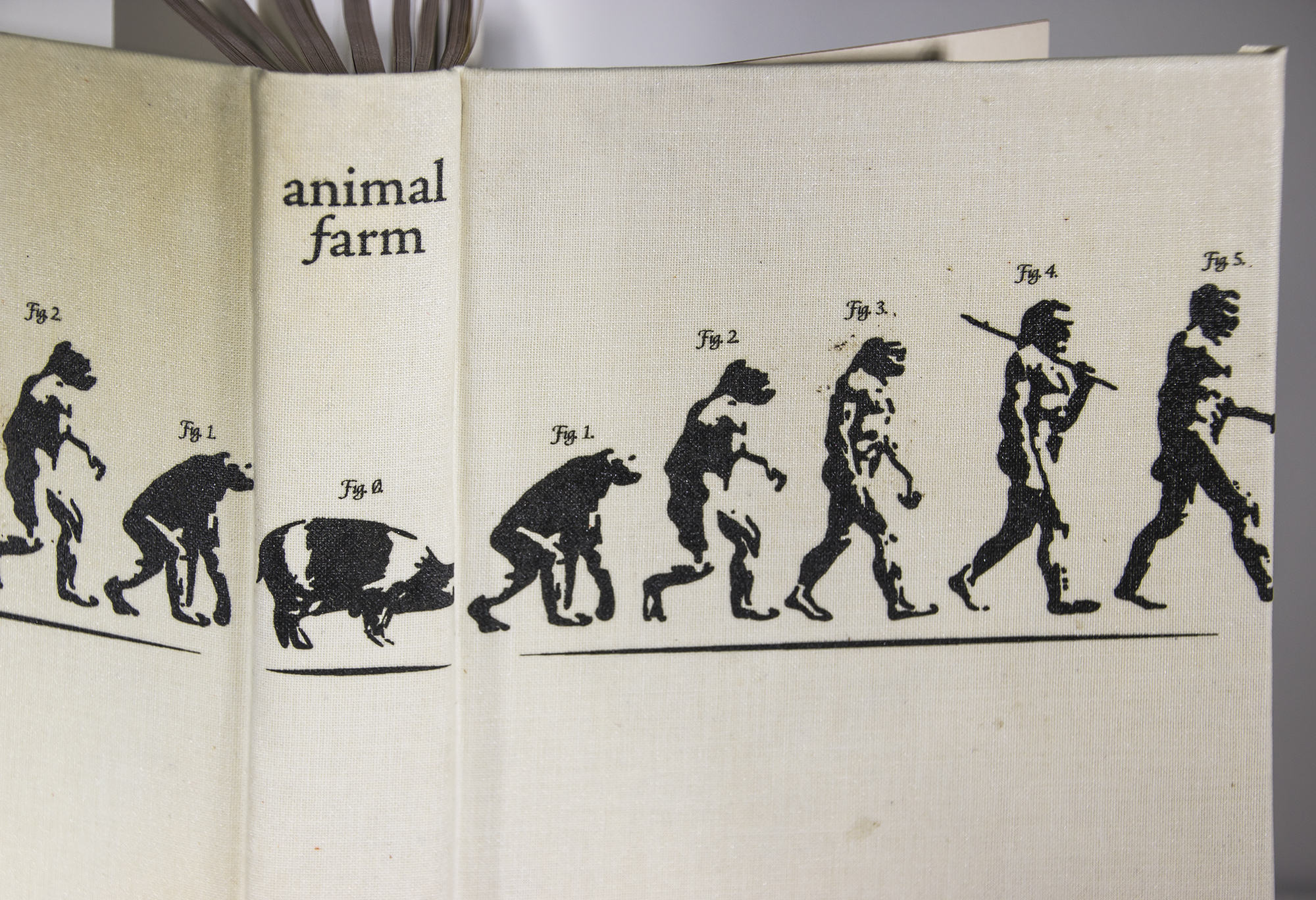 "Animal Farm" Book Cover (detail)