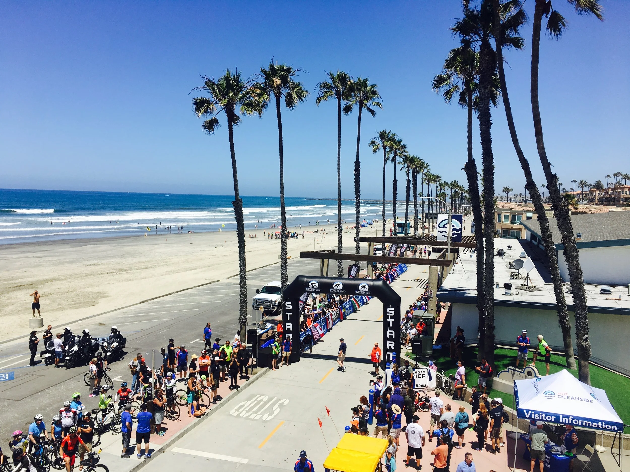The 2017 Race Across America starting line - 