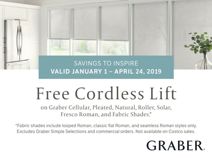 Great Savings with Free Cordless Lift