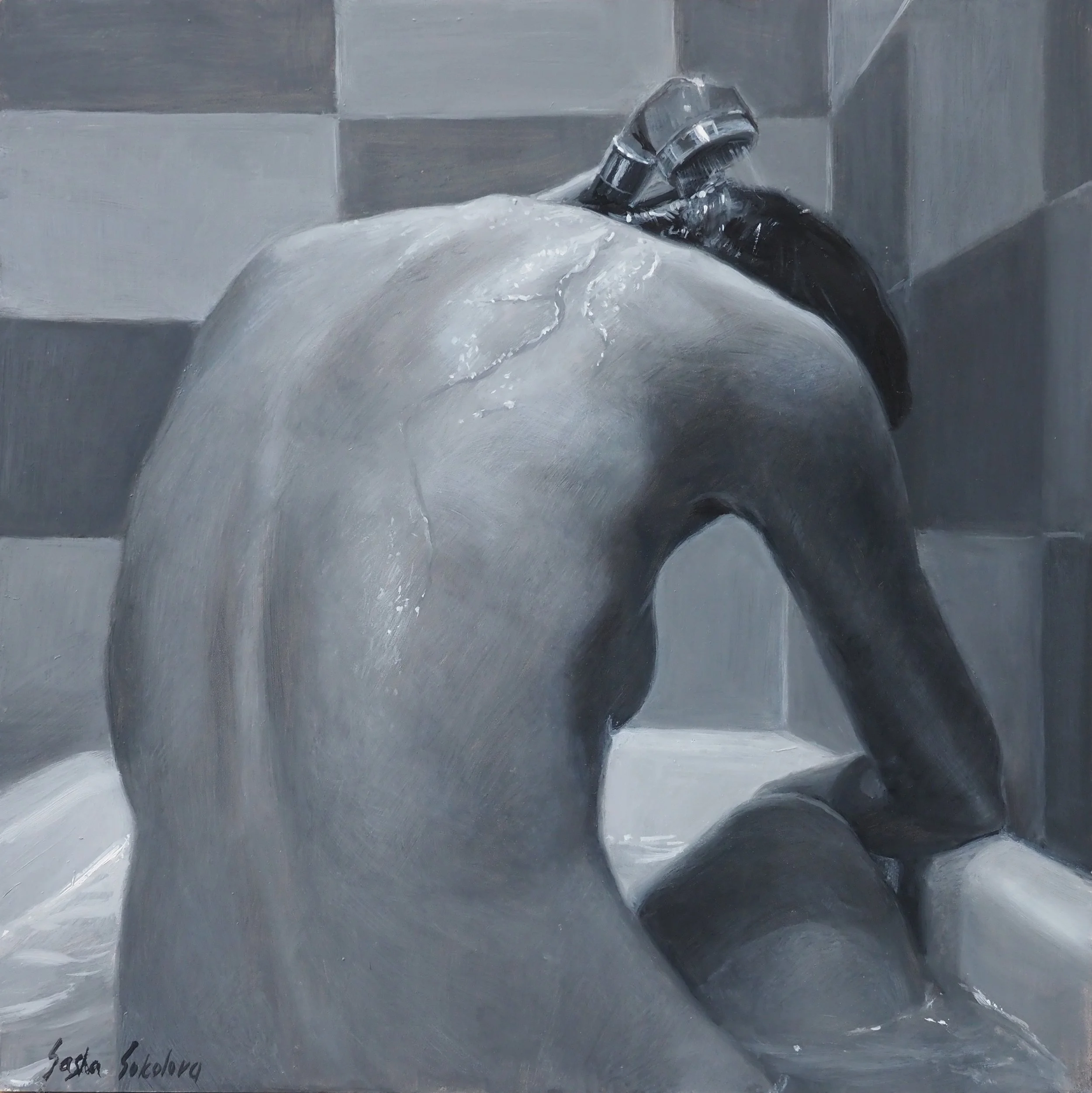  Oil on panel 30 × 30 