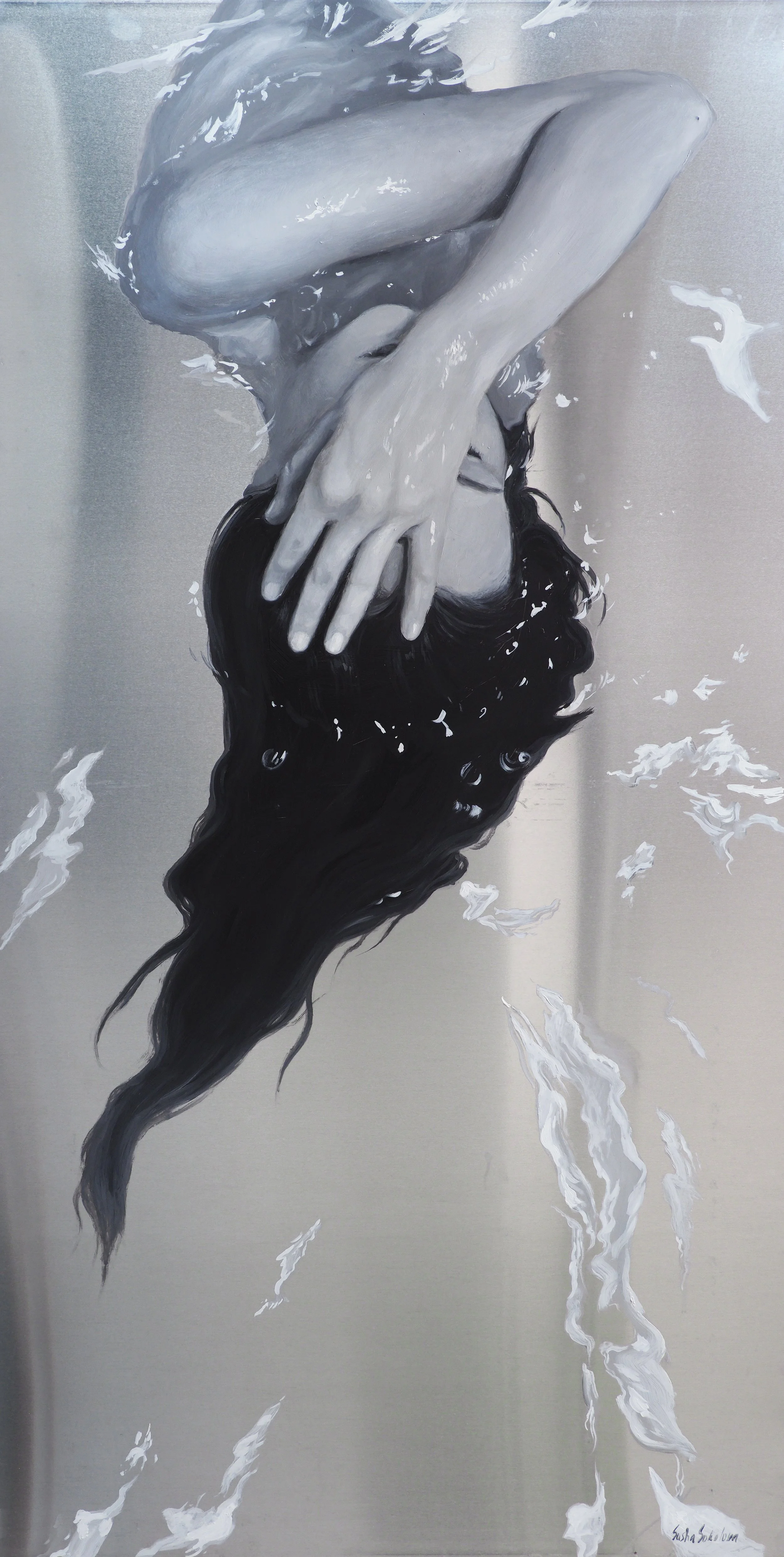  Oil on metal 120 × 60 