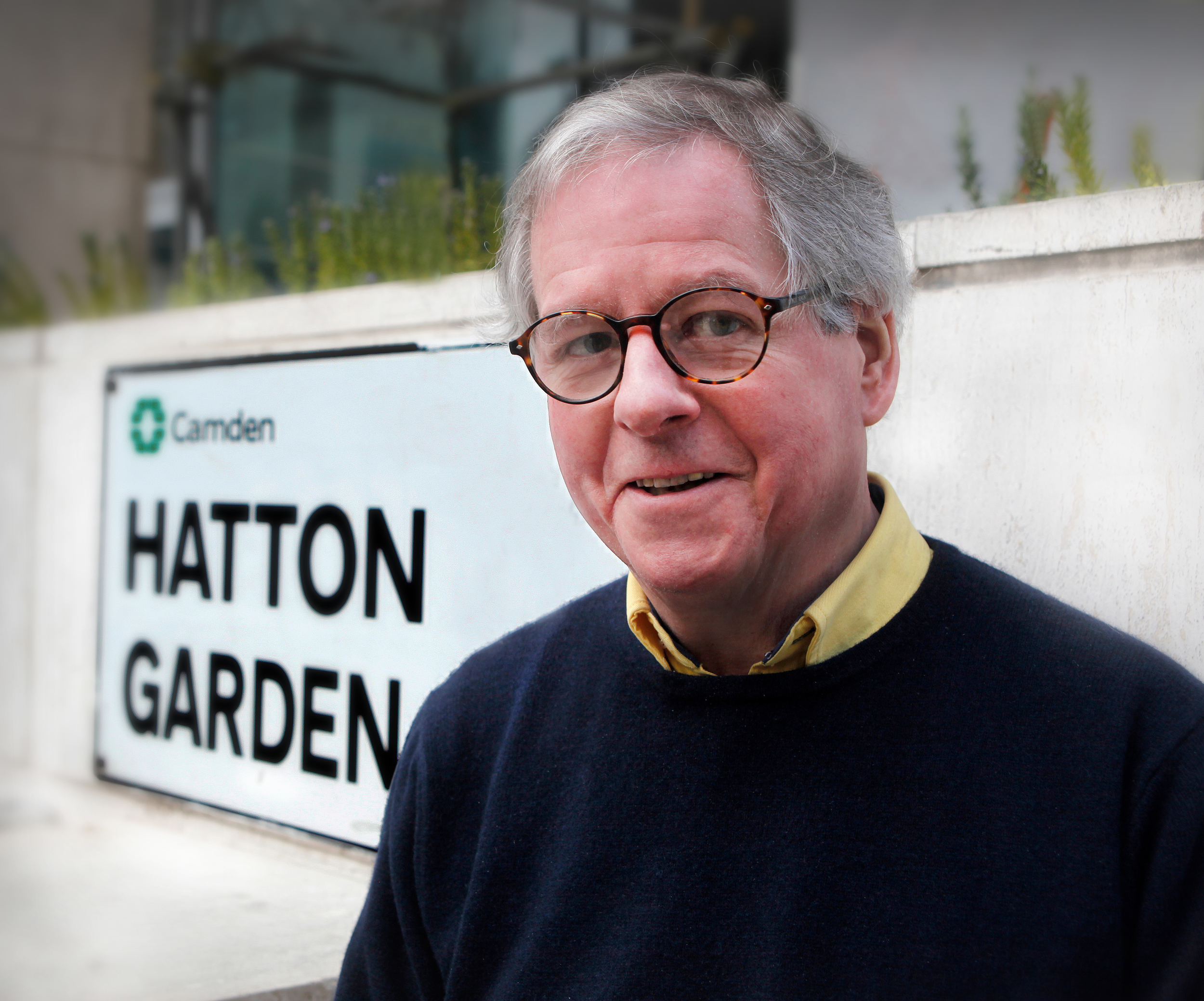 Tim at his regular hunting ground in Hatton Garden