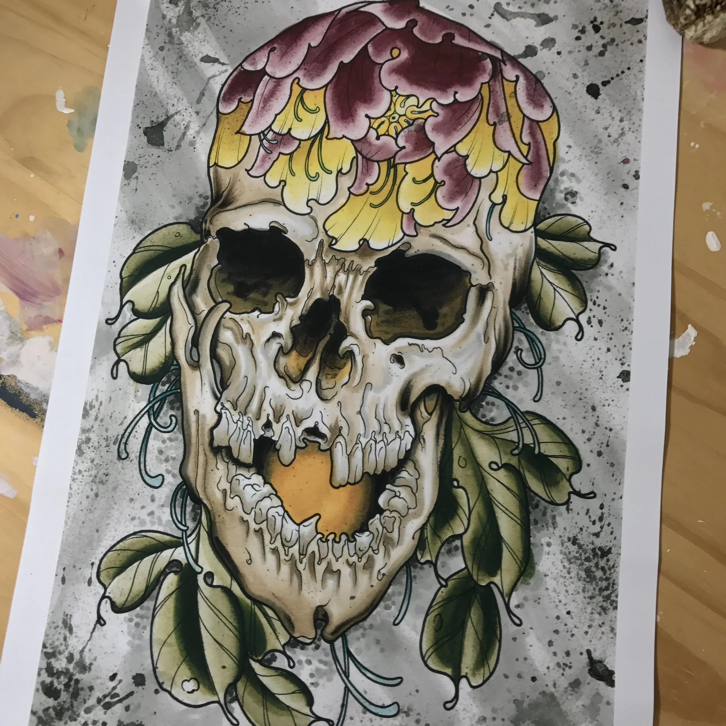 Peony Skull