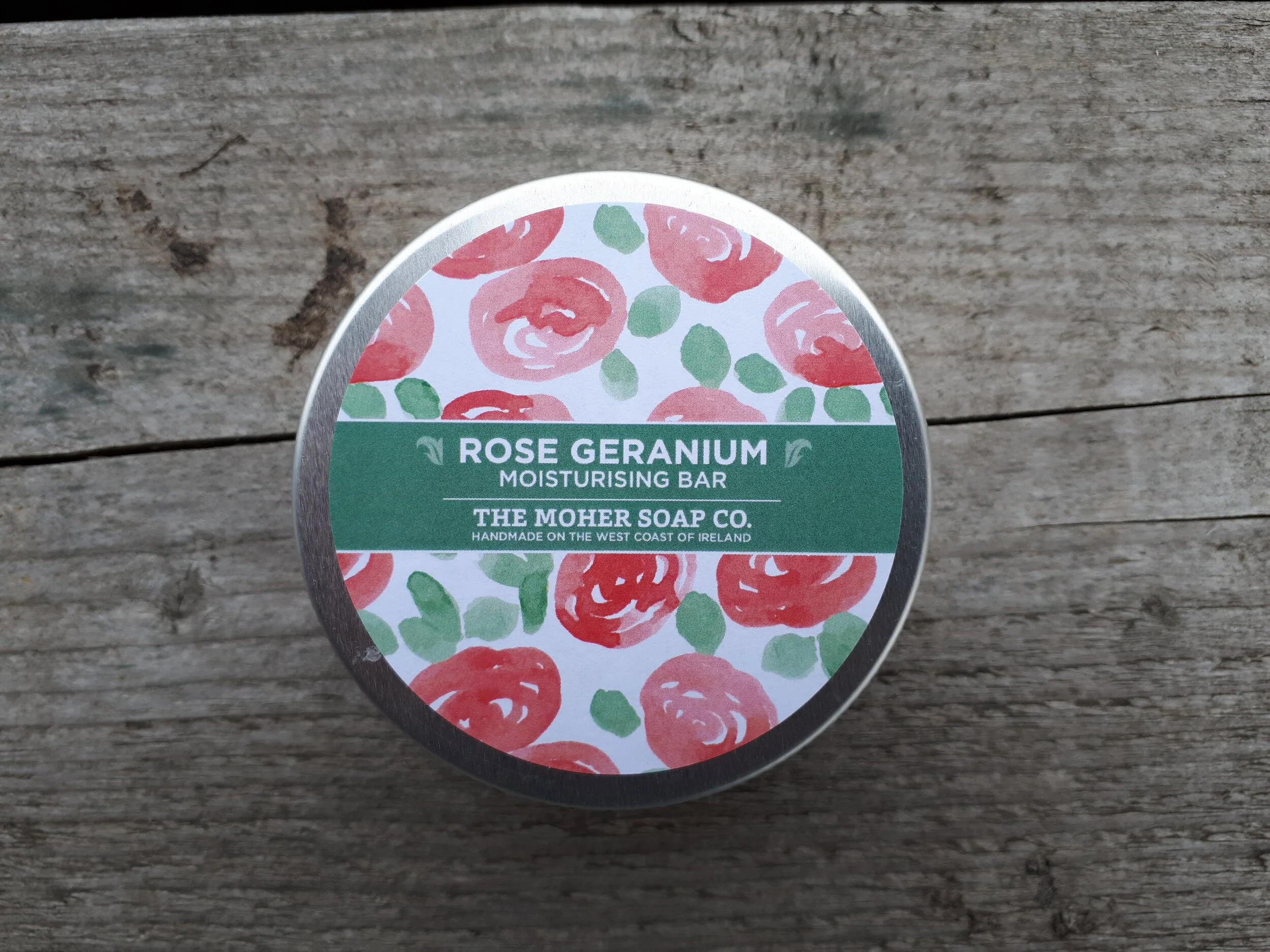 Rose Geranium Natural Solid Body Moisturiser - The Moher Soap Co.