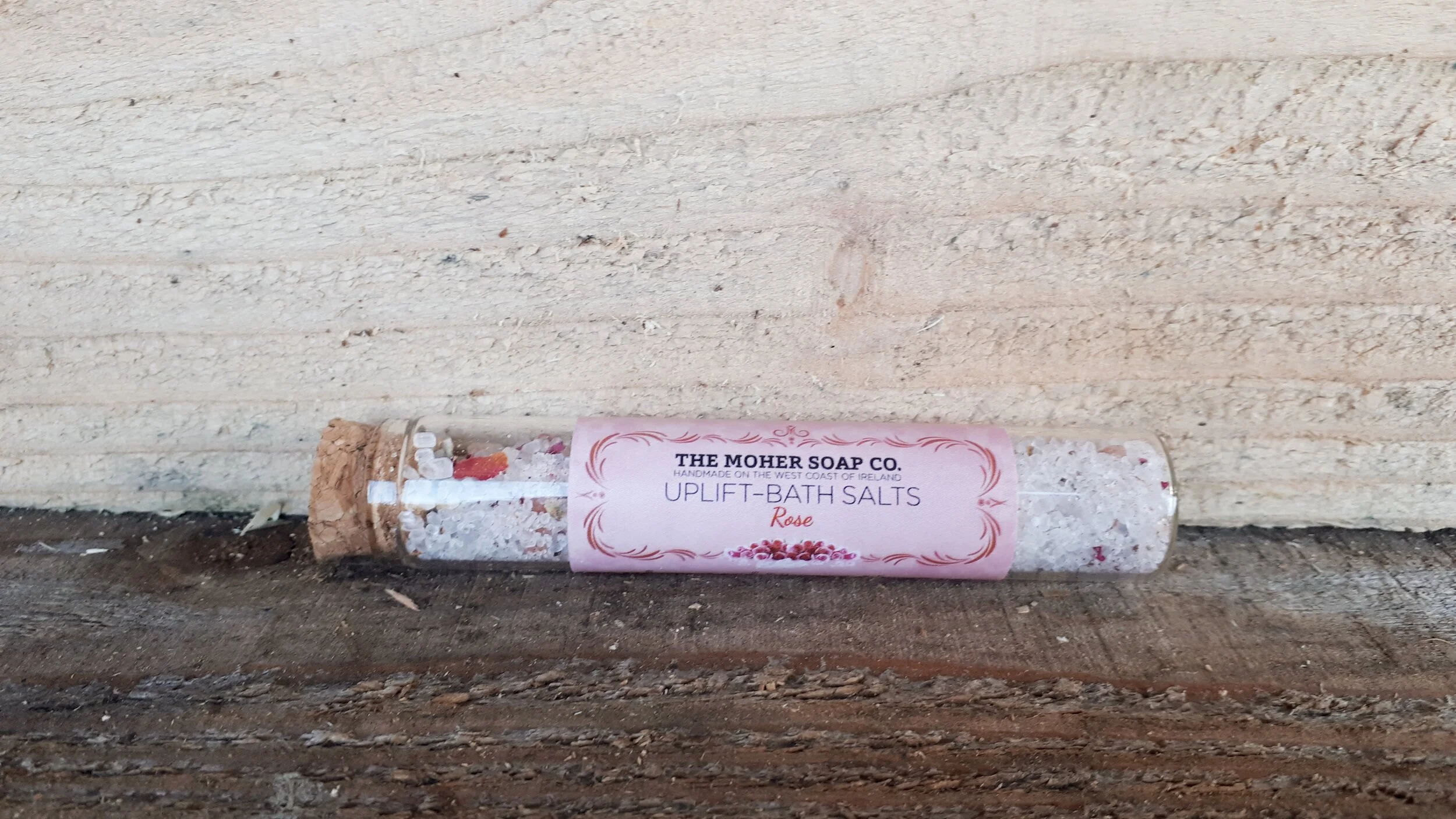 UPLIFT BATH SALTS- Rose - The Moher Soap Co.