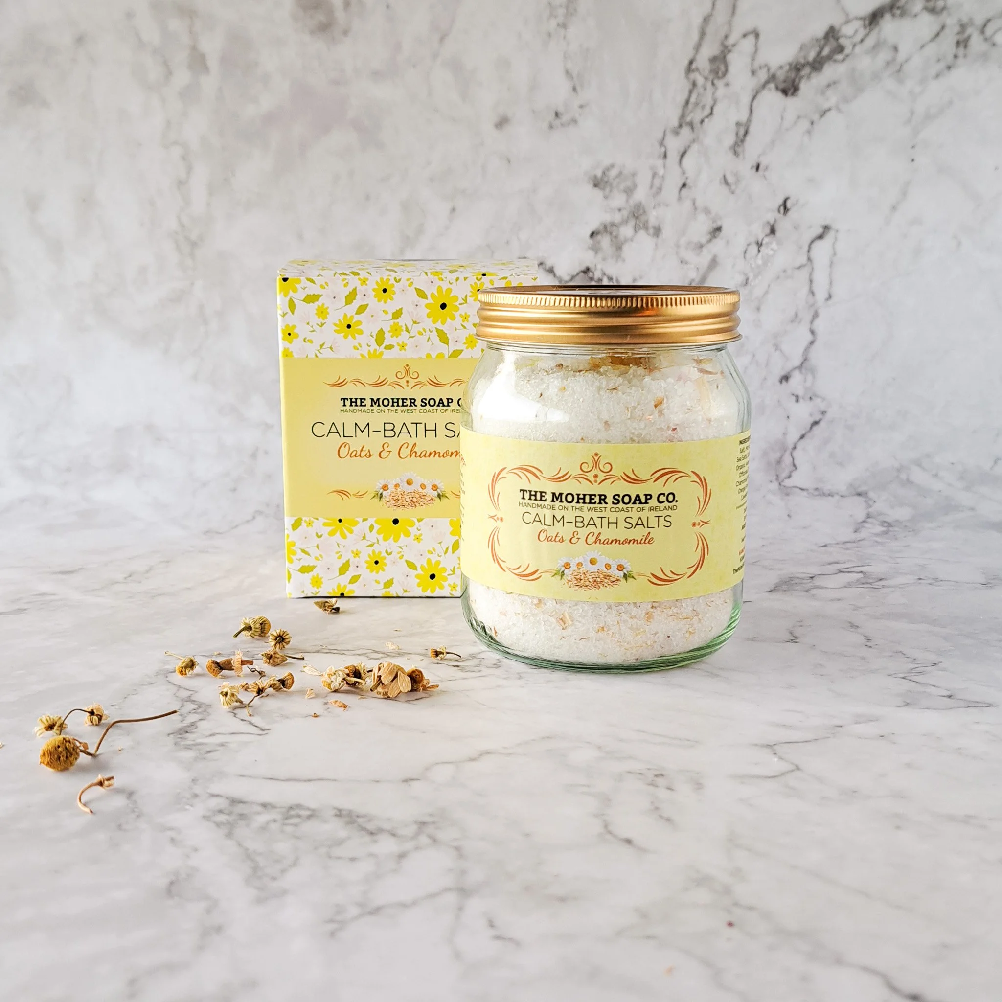 CALM BATH SALTS - Oats and Chamomile - The Moher Soap Co.